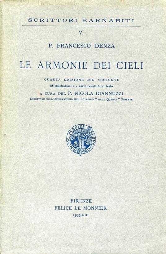 Le armonie dei cieli - Francesco Denza - copertina