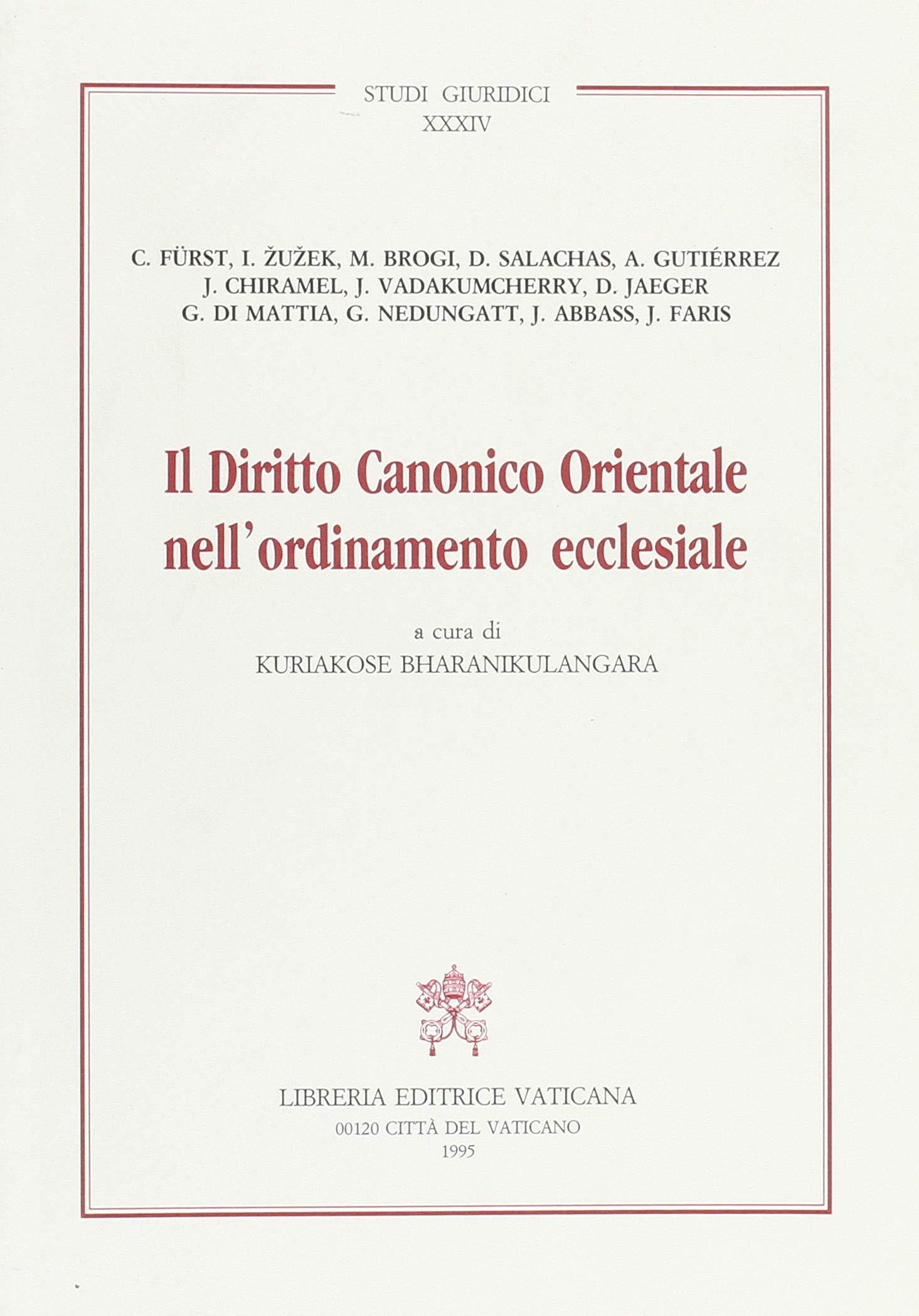 diritto canonico orientale nell'ordinamento ecclesiale