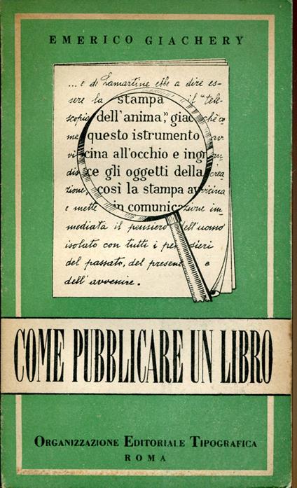 Come pubblicare un libro - Emerico Giachery - copertina