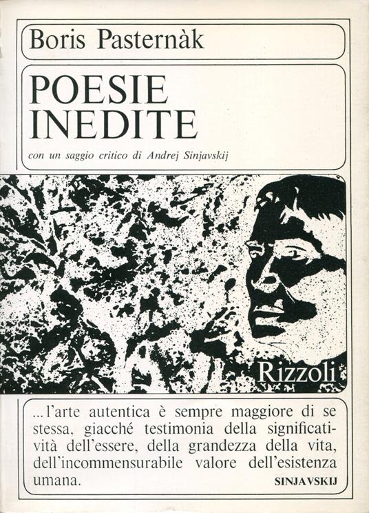 Poesie inedite, con un saggio critico di Andrej Sinjavskij - Boris Pasternak - copertina