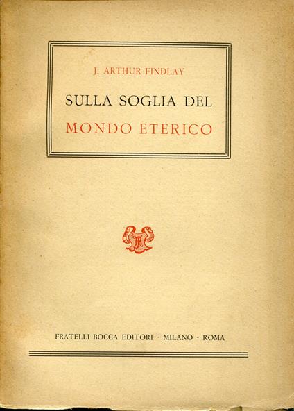 Sulla soglia del mondo eterico - copertina