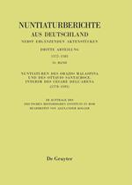 Nuntiaturen Des Orazio Malaspina Und Des Ottavio Santacroce: Interim Des Cesare Dell'arena 1578-1581
