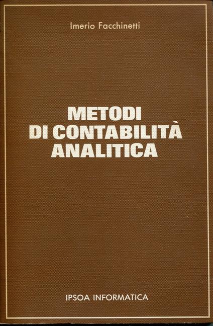 Metodi di contabilità analitica - copertina
