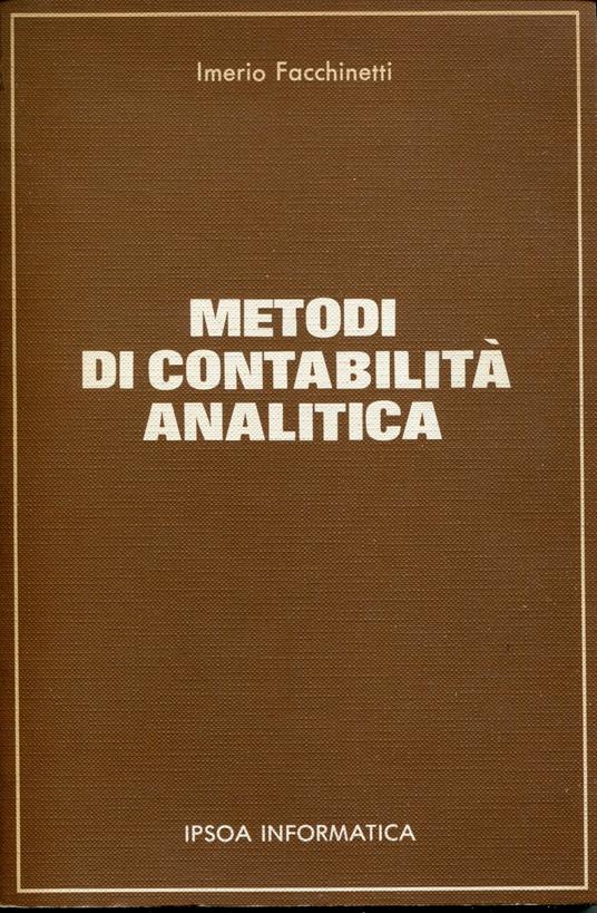 Metodi di contabilità analitica - copertina