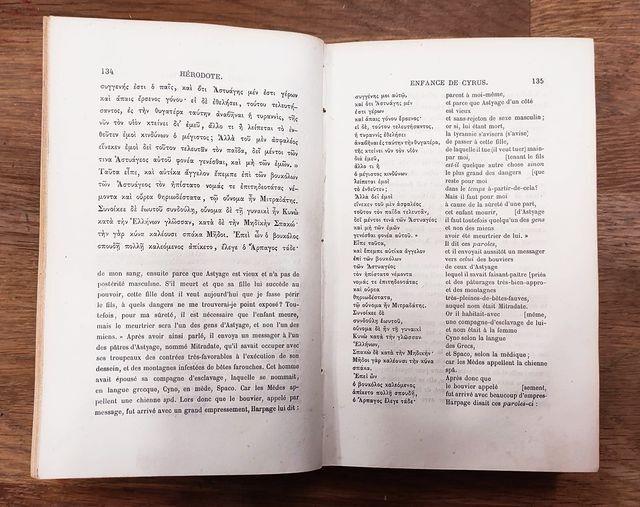 Les Auteurs Grecs Expliques D'apres Une Methode Nouvelle Par Deux Traductions Francaise. Herodote. Morceaux Choisis