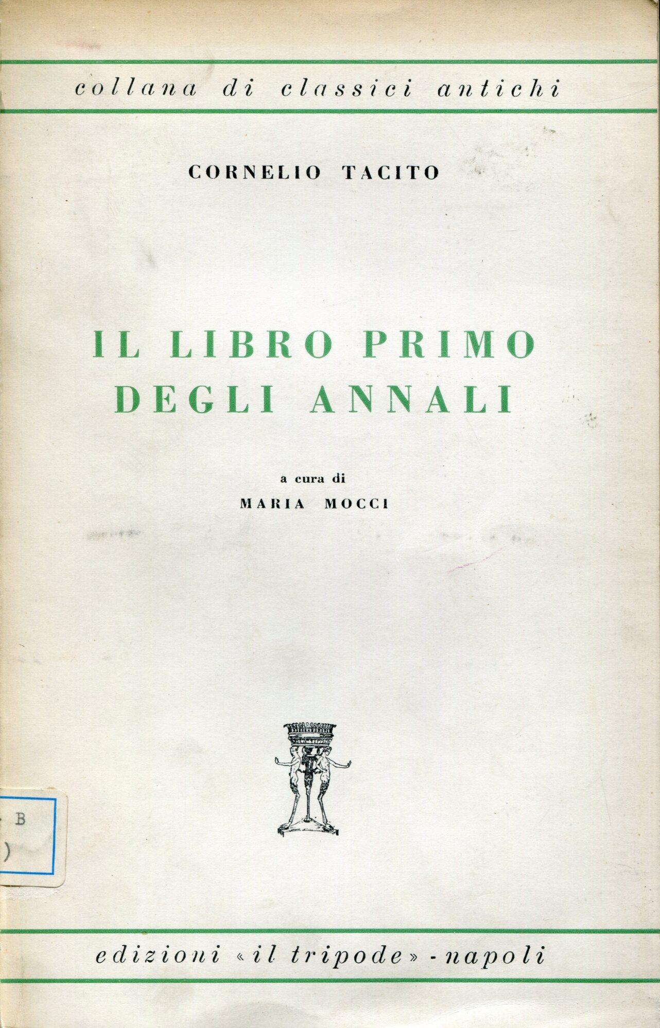 Il libro primo degli Annali. A cura di Maria Mocci
