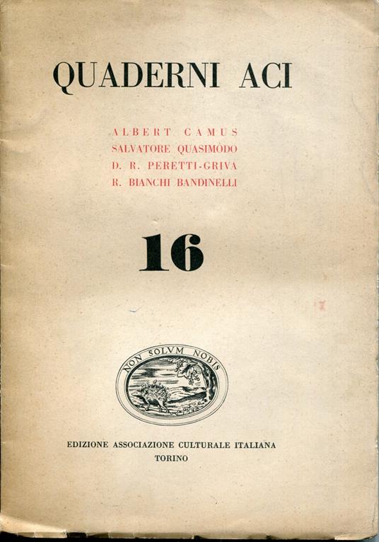 Quaderni ACI, 16 - copertina