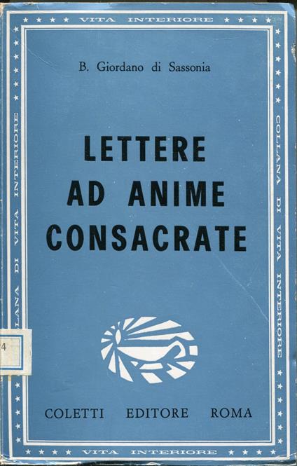 Lettere ad anime consacrate - copertina