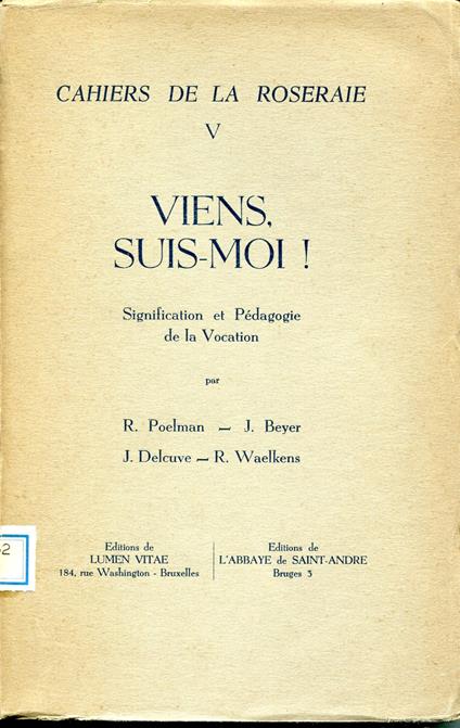 Viens, suis-moi! : Signification et Pédagogie de la Vocation - copertina