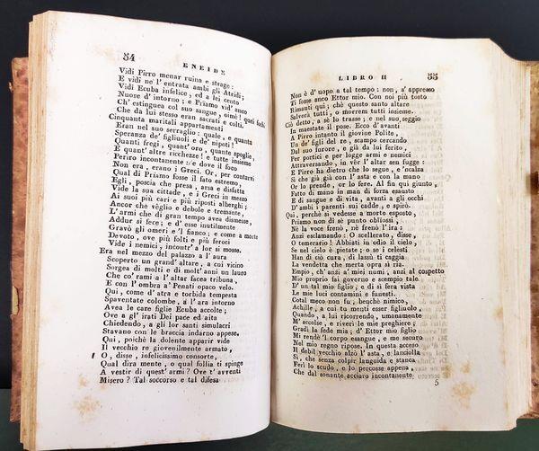 Le opere di P. Virgilio Marone, recate in verso italiano da G. Nicolini, D. Strocchi e A. Caro. Volume primo e secondo legati in un tomo