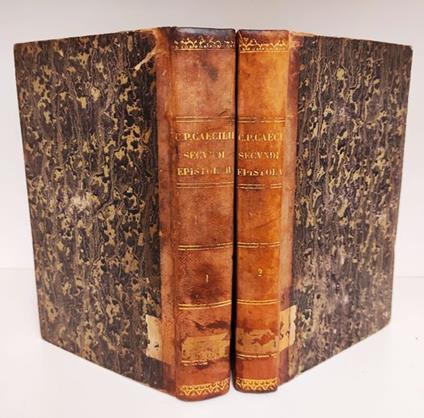 C. Plinii Caecilii Secundi Epistolarium libri decem et panegyricus cum notis variorum. 2 volumi - copertina