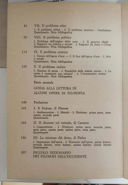 Introduzione ai problemi filosofici fondamentali : guida alla lettura di alcune opere di filosofia : in appendice piccolo dizionario dei filosofi d'Occidente