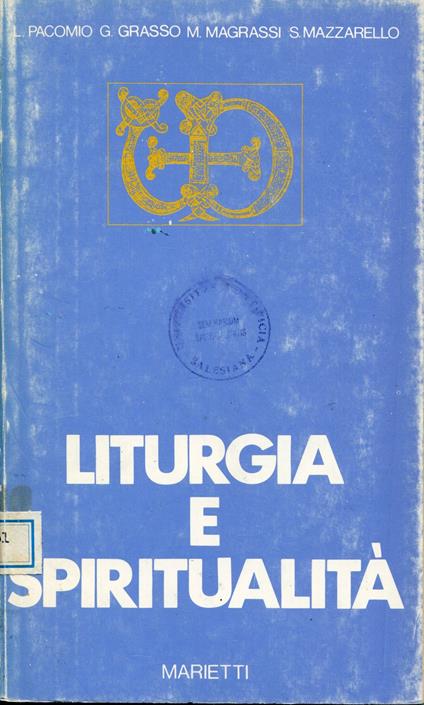 Liturgia e spiritualità - Luciano Pacomio - copertina