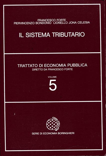 Trattato di economia pubblica 5: Il sistema tributario - copertina