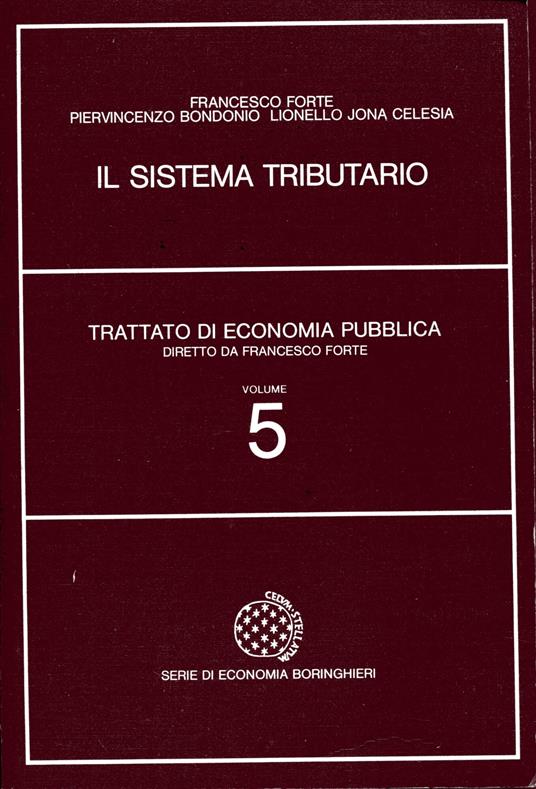 Trattato di economia pubblica 5: Il sistema tributario - copertina