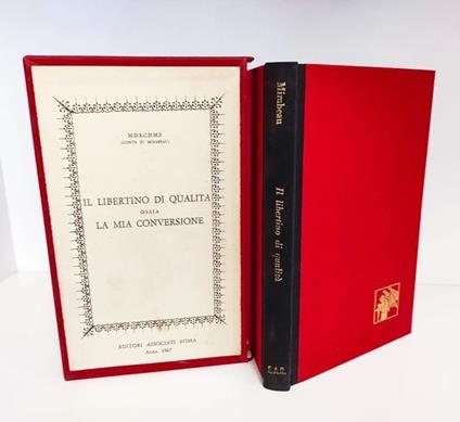 Il libertino di qualità, ossia la mia conversione - copertina