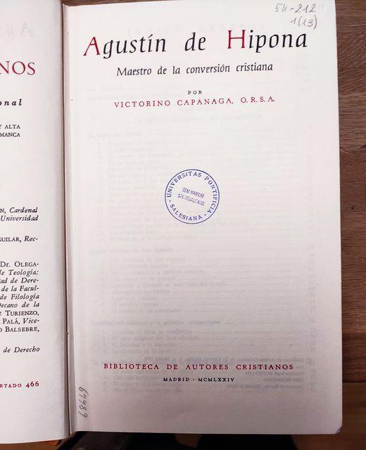 Agustín de Hipona, maestro de la conversion cristiana