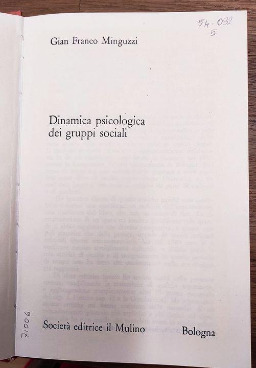 Dinamica psicologica dei gruppi sociali