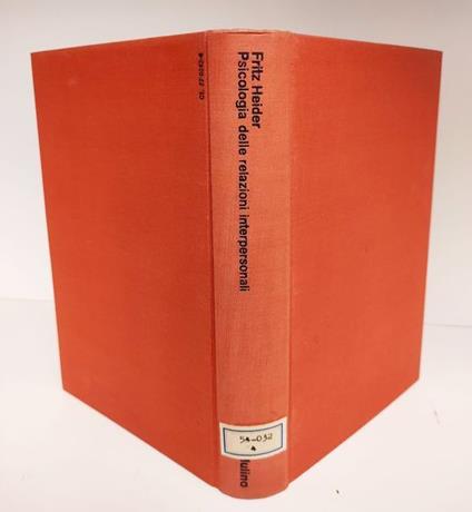 Psicologia delle relazioni interpersonali - Fritz Heider - copertina