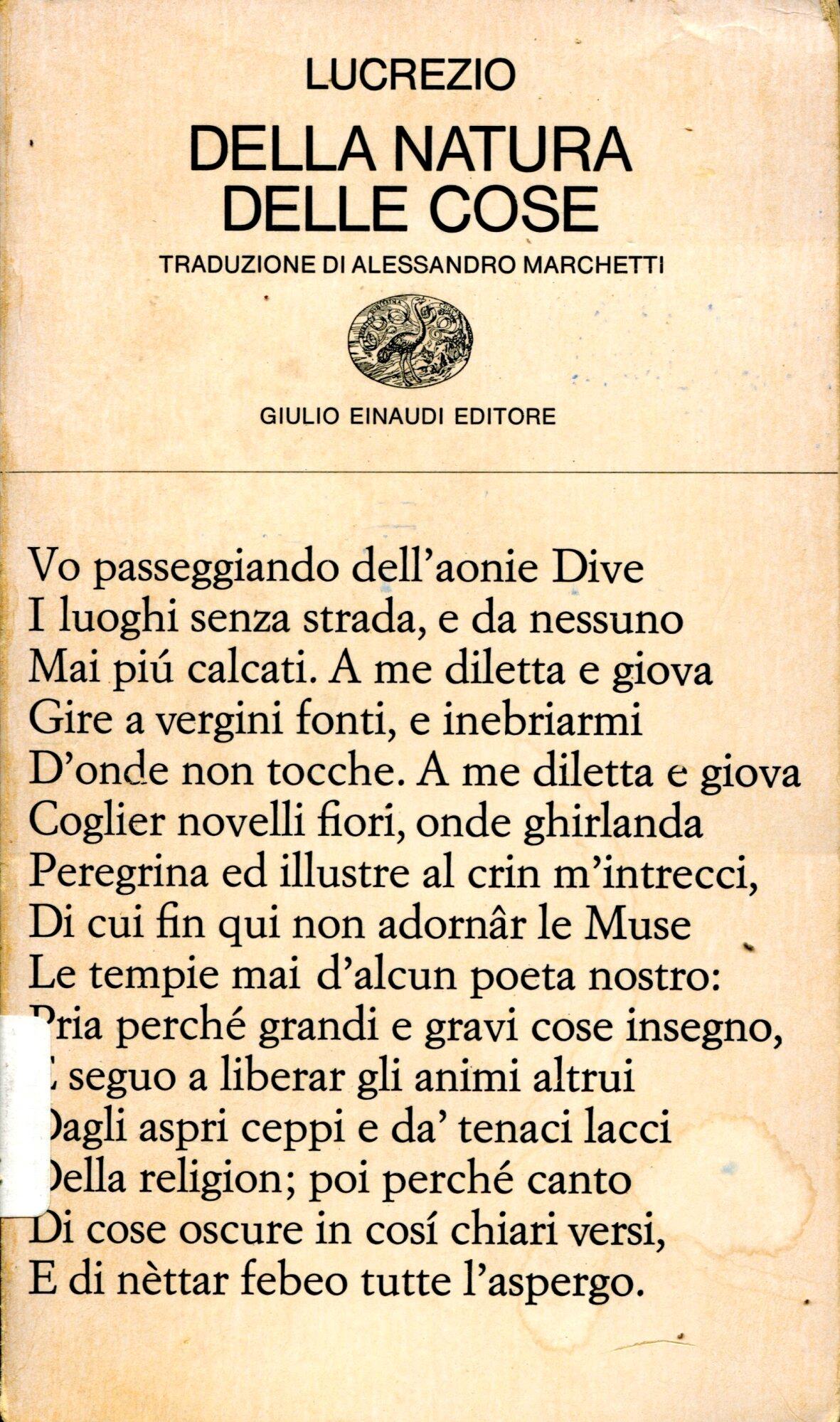 Della natura delle cose