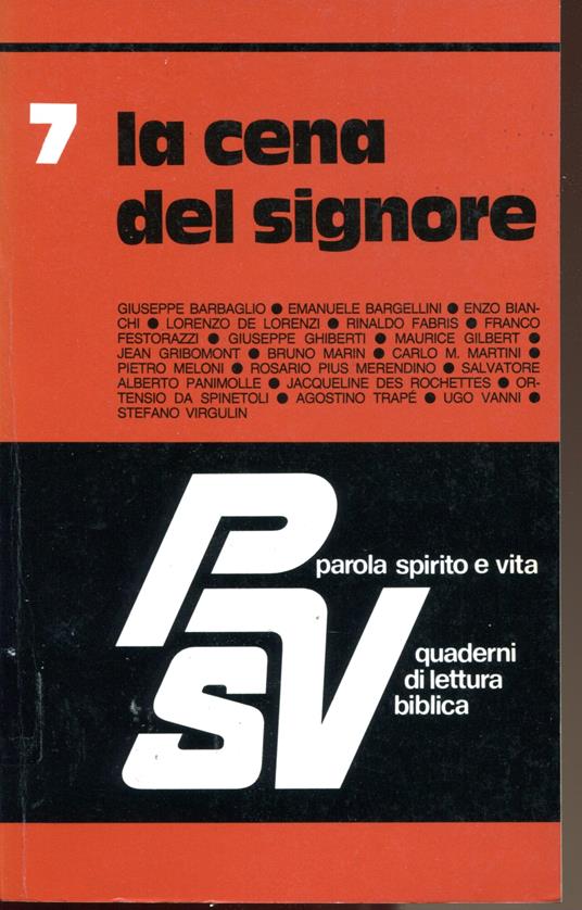 La cena del Signore - copertina