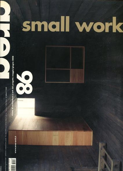 Area 98. Rivista di architettura e art del progetto. maggio-giugno 2008. Small works - copertina
