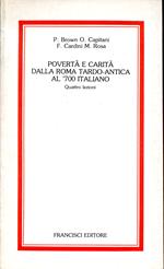 Poverta e carita dalla Roma tardo-antica al '700 italiano. Quattro lezioni
