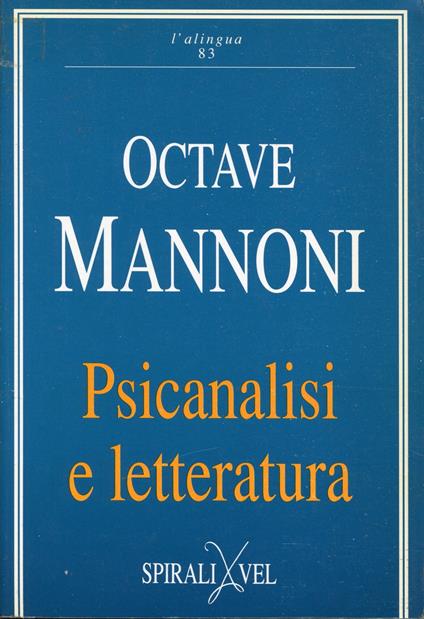 Psicanalisi e letteratura - Octave Mannoni - copertina