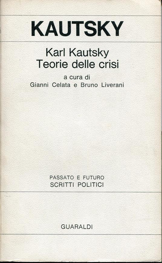 Teoria delle crisi - Karl Kautsky - copertina