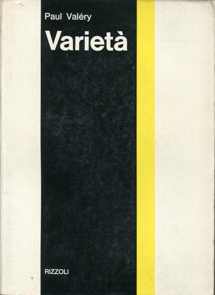 Varietà, a cura di Stefano Agosti - Paul Valéry - copertina