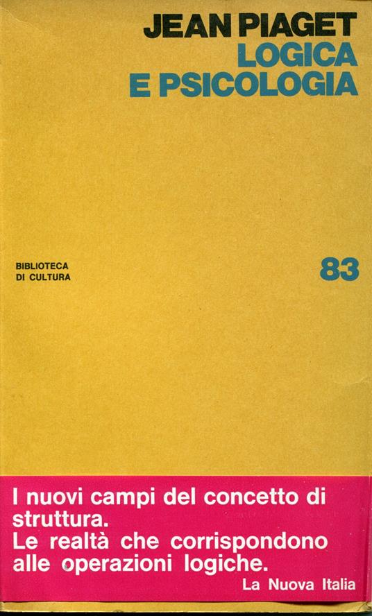 Logica e psicologia - Jean Piaget - copertina