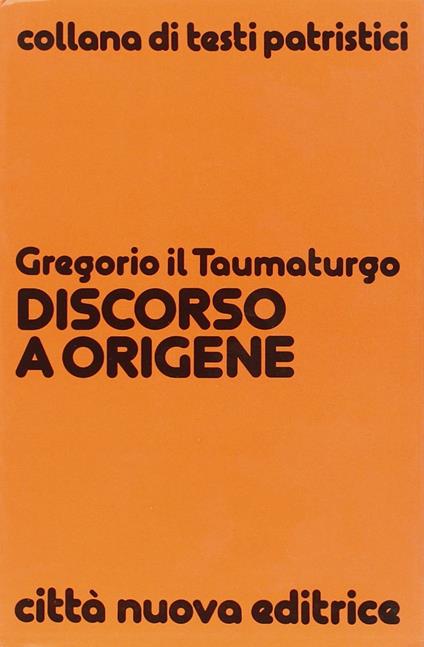 Discorso a Origene - copertina