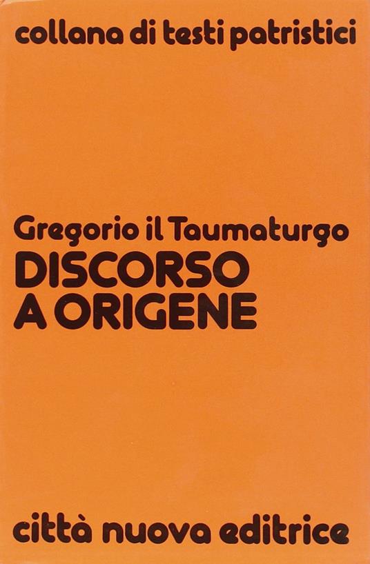 Discorso a Origene - copertina