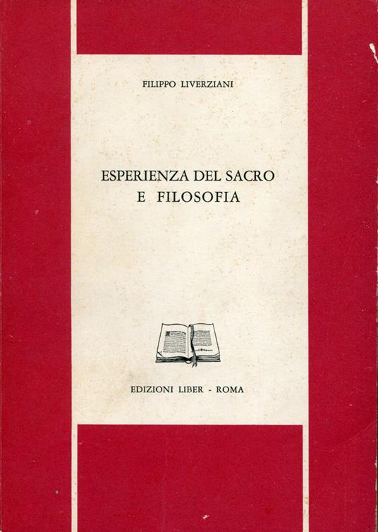Esperienza del sacro e filosofia - copertina