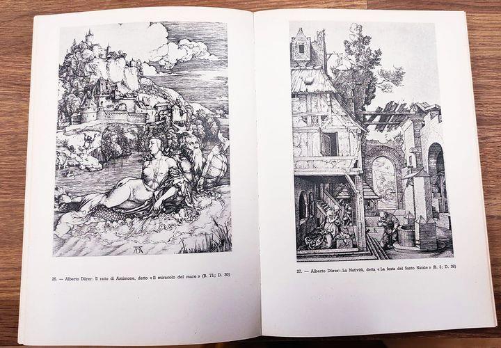 Maestri incisori : Mantegna, Dürer, Parmigianino, Luca di Leyda, Callot, Rembrandt, Della Bella, Van Ostade, Salvator Rosa, G.B. Tiepolo, Bartolozzi, Piranesi
