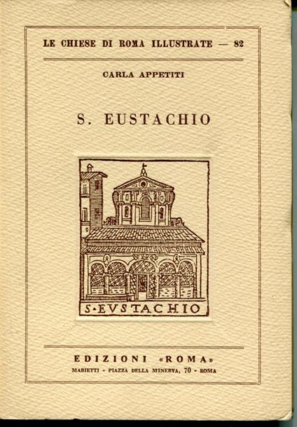 S. Eustachio, Le chiese di Roma illustrate 82 - copertina