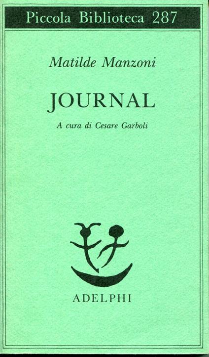 Journal - Matilde Manzoni - copertina
