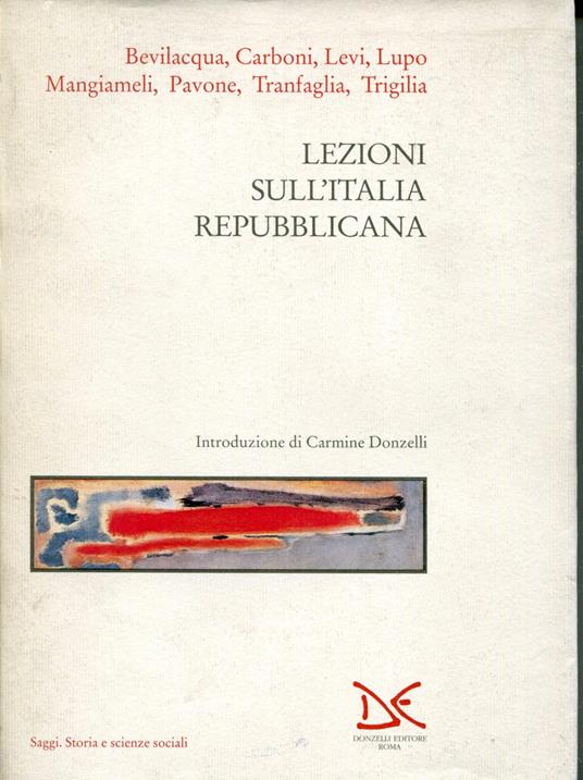 Lezioni sull'Italia repubblicana - copertina
