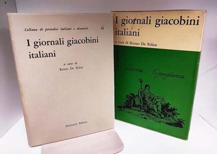 I giornali giacobini italiani - Renzo De Felice - copertina