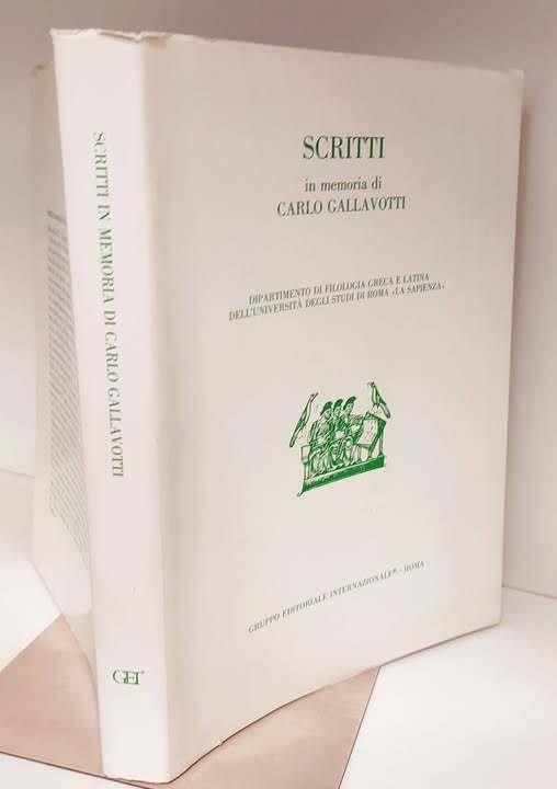 Scritti in memoria di Carlo Gallavotti - copertina