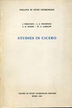 Studies in Cicero