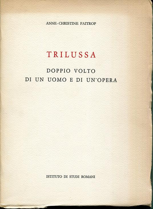 Trilussa : doppio volto di un uomo e di un'opera - copertina