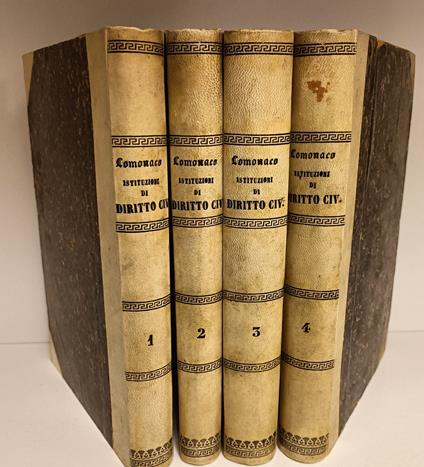 Istituzioni di diritto civile italiano. Volumi 1-4 - Giovanni Lomonaco - copertina