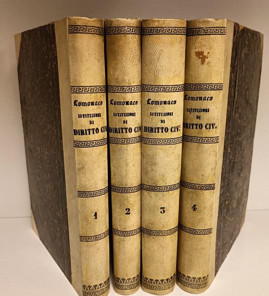 Istituzioni di diritto civile italiano. Volumi 1-4 - Giovanni Lomonaco - copertina