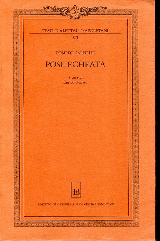 Posilecheata - Pompeo Sarnelli - copertina
