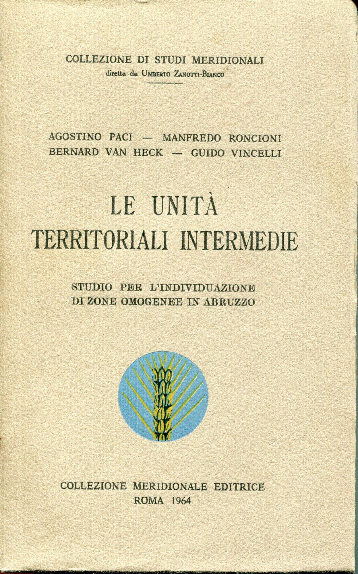 Le unità territoriali intermedie : studio per la individuazione di zone omogenee in Abruzzo