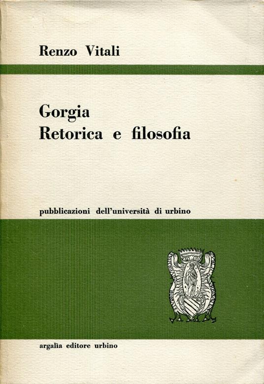 Gorgia Retorica e filosofia - copertina