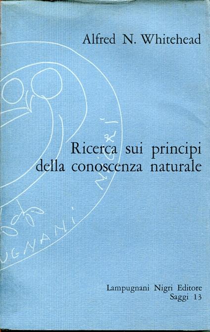Ricerca sui principi della conoscenza naturale - Alfred North Whitehead - copertina