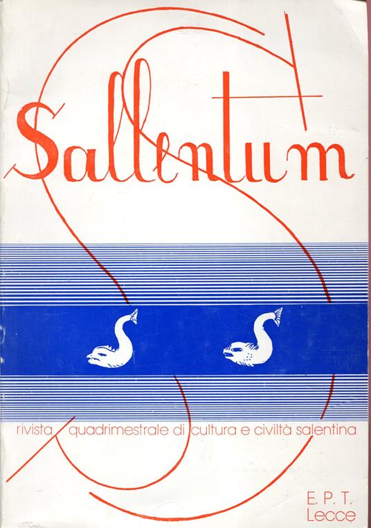 Sallentum Rivista quadrimestrale di cultura e civiltà salentina - Anno 1 n. 1 - copertina