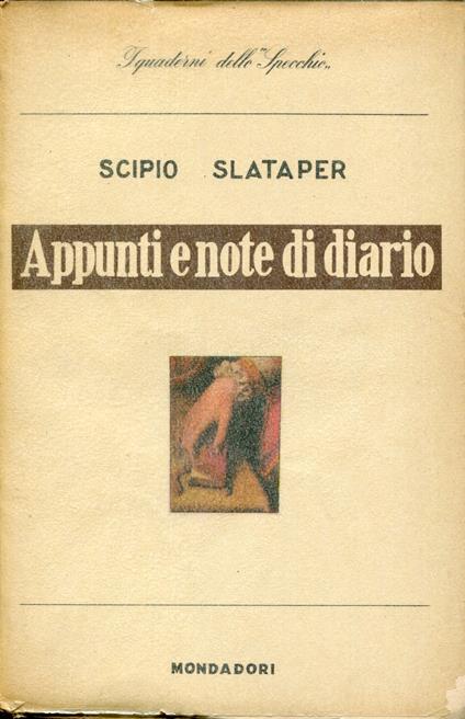 Appunti e note di diario - Scipio Slataper - copertina